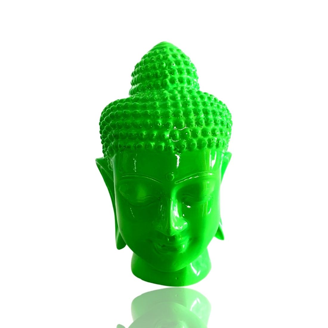 Neon Buddha Heads