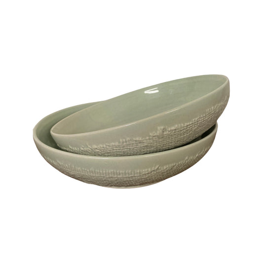 Large Pasta Bowl - Pale Green