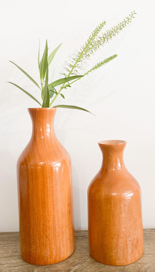 Mango Wood Bud Vase - Large